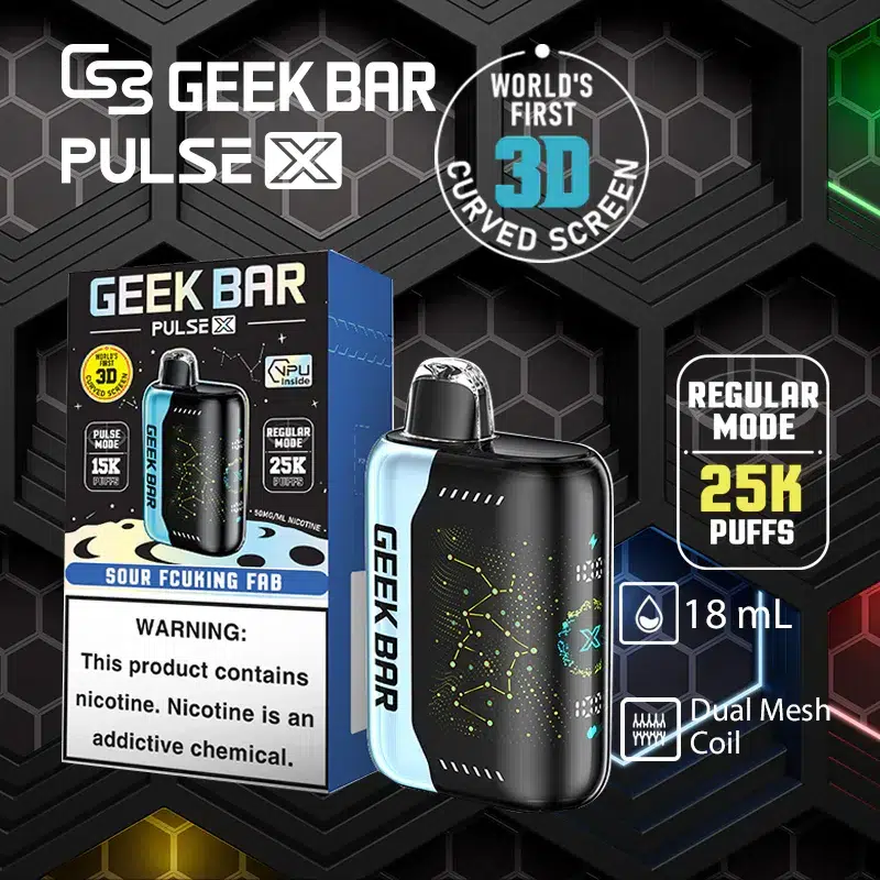 GEEK BAR Pulse X 25000 Puffs 一次性電子煙 爆款大口數拋棄式煙桿 現貨