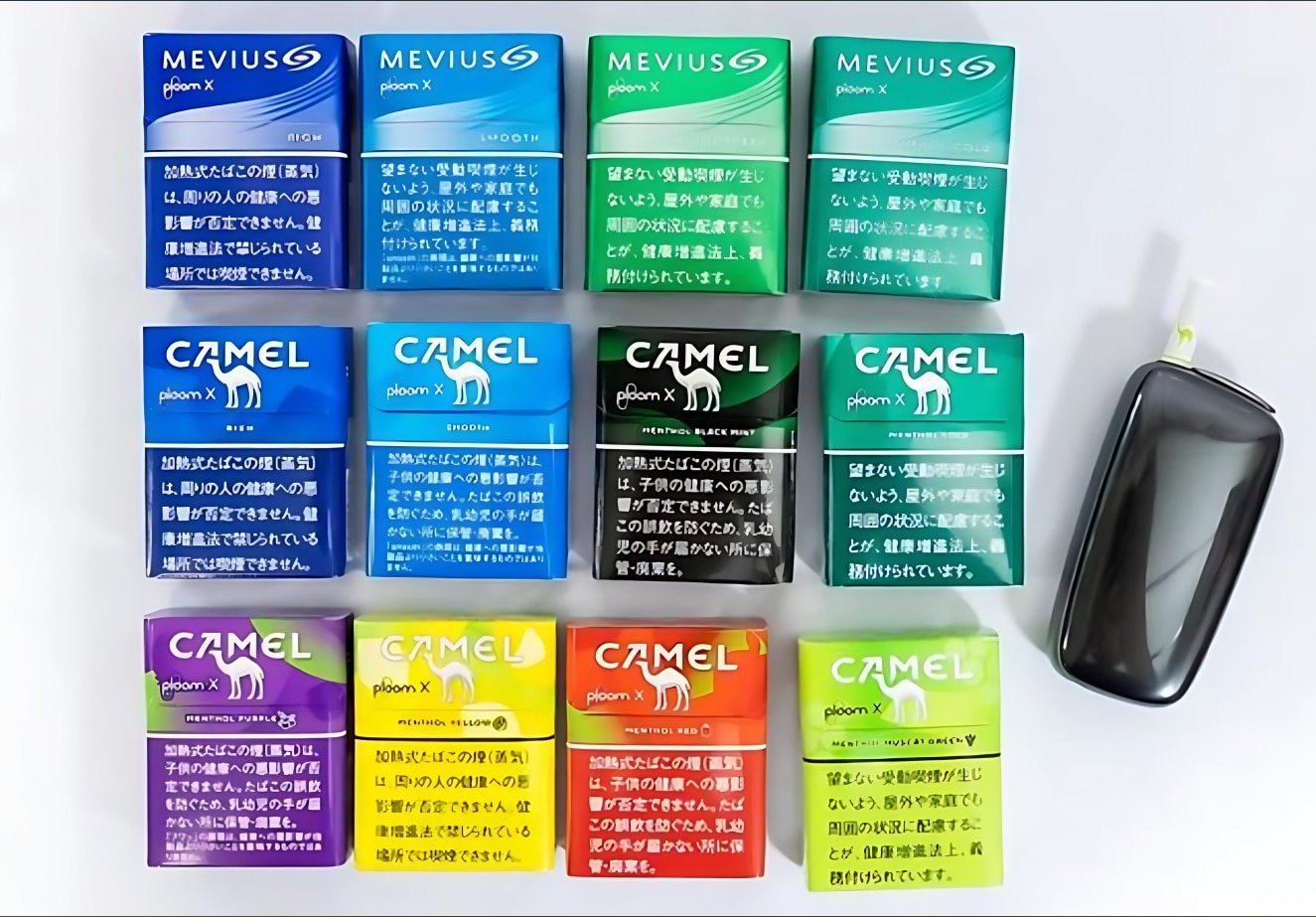 日本加熱煙.jpg 日本七星與 Camel 加熱煙 Ploom Aura加熱煙主機專用煙彈 現貨
