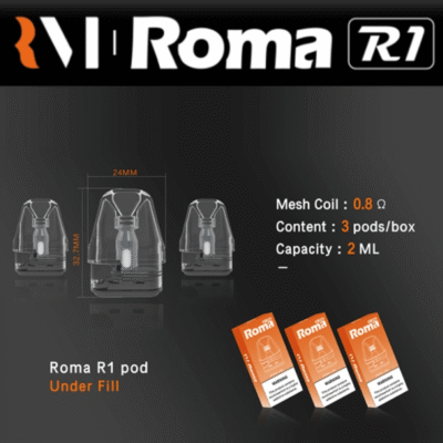 Roma R1 空倉產品介紹 防漏設計 大容量 相容 OXVA XLIM 系列