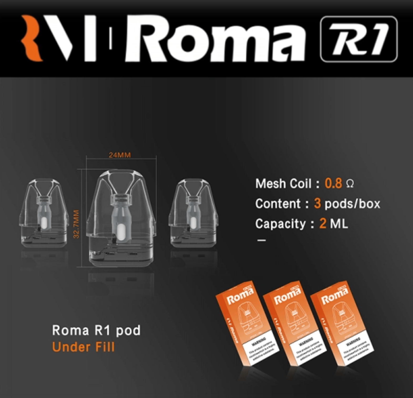 微信图片_20240620145135.png Roma R1 空倉產品介紹 防漏設計 大容量 相容 OXVA XLIM 系列