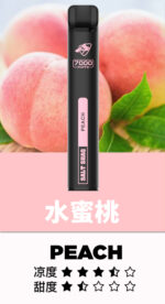 鯊克 SALT SHAQ 7000口拋棄式電子煙 熱賣小黑條 續航持久口味多樣輕巧便攜